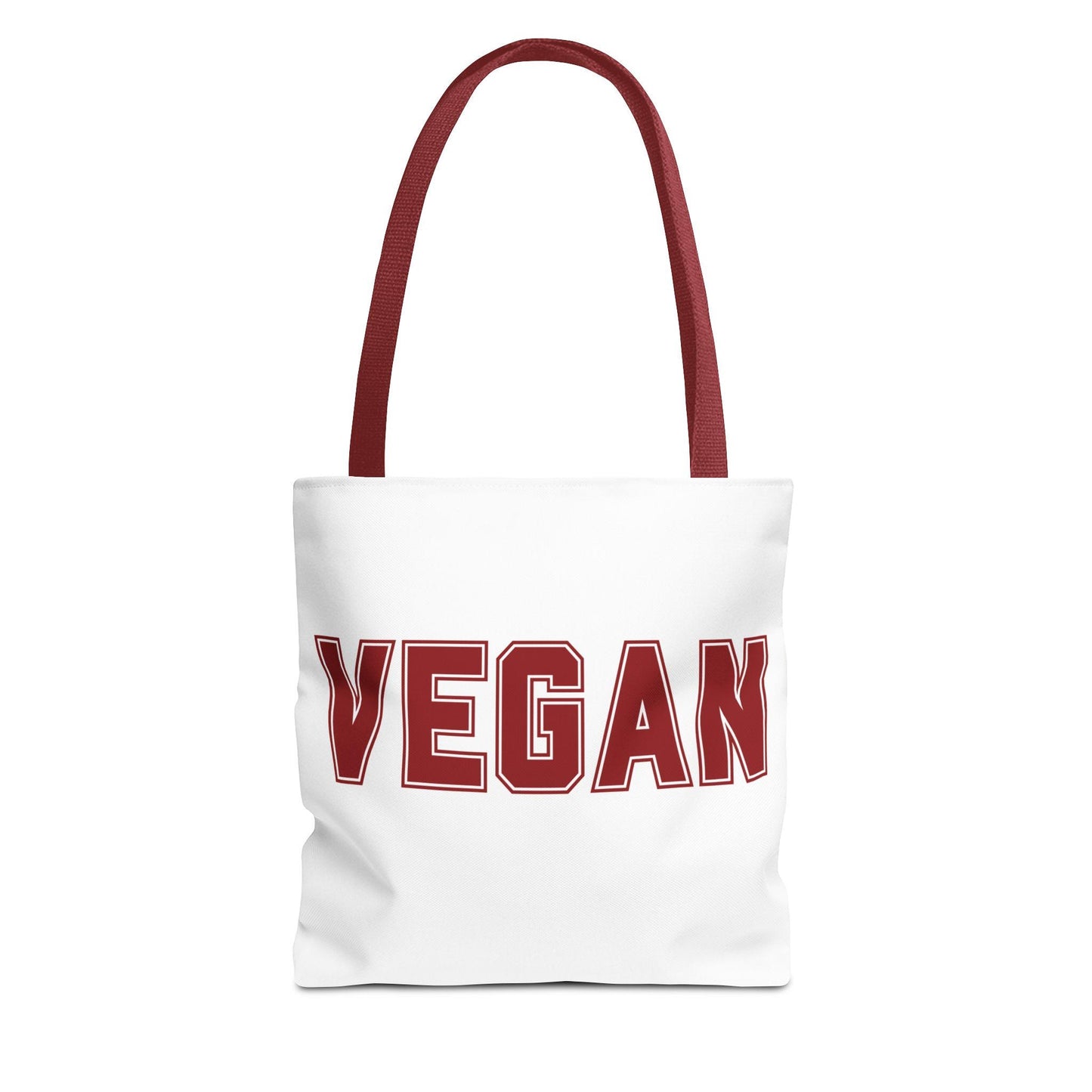 VEGAN College Style Tote Bag | Varsity Lettering Reusable Bag