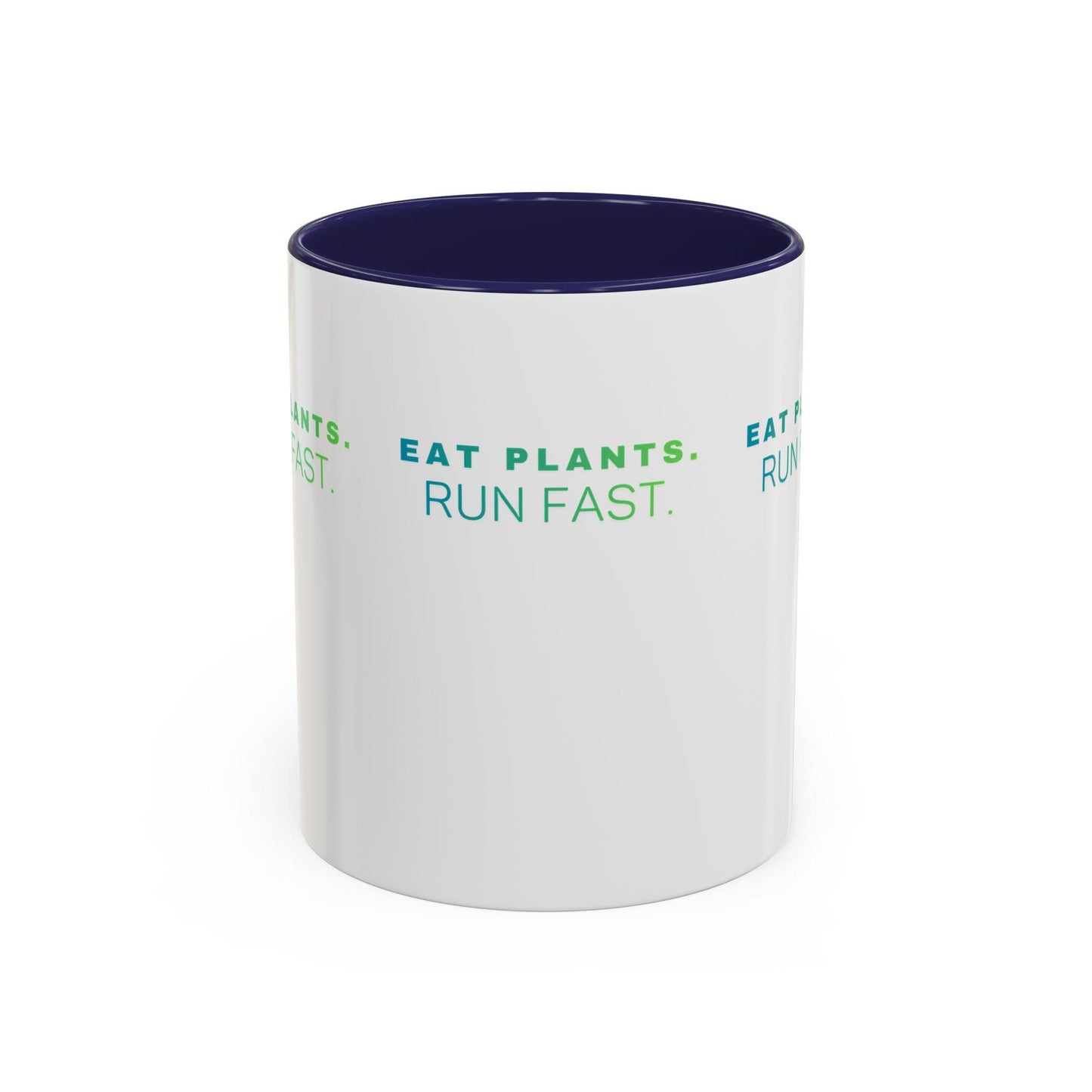 Eat Plants Run Fast Mug, Vegan Runner Coffee Cup, Plant-Based Athlete Gift