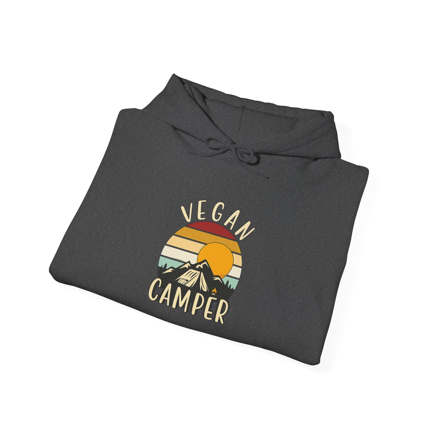 Vegan Camper hoodie | Camping Sunset Graphic Hoodie