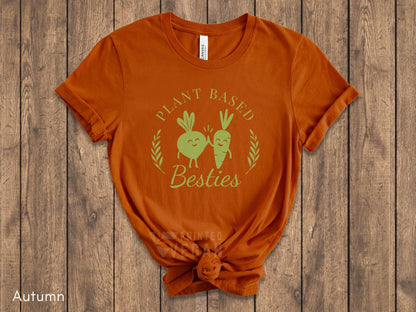 Unisex Matching Vegan Shirt Vegan Gift for Plant Lover, Vegan Friend Tee, Plant Based Apparel, Funny Gardening T-Shirt for Friends