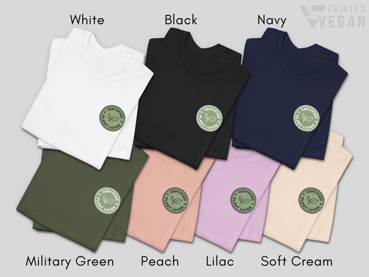 Certified Plant Lover Gift Vegan Club Gift Vegetarian Club Gift, Plants Shirt for Gardening