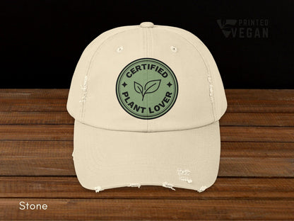 Certified Plant Lover Gift Vegan Club Gift Vegetarian Club Gift, Plants Hat for Gardening