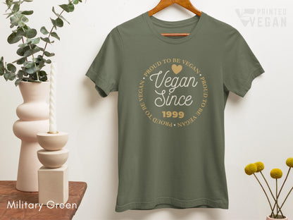 Custom Vegan Gift Custom Vegan Shirt Custom Year Gift for Vegan Mom Gift for Vegan Grandma, Plant Lover Gift for Gardening Moms