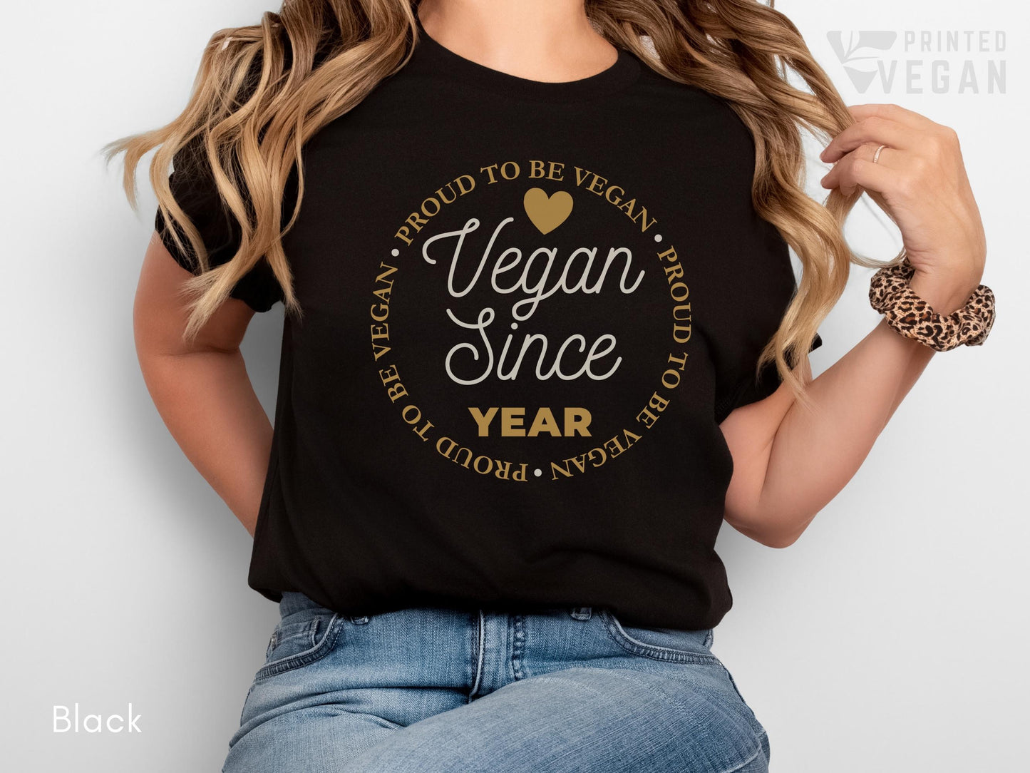 Custom Vegan Gift Custom Vegan Shirt Custom Year Gift for Vegan Mom Gift for Vegan Grandma, Plant Lover Gift for Gardening Moms