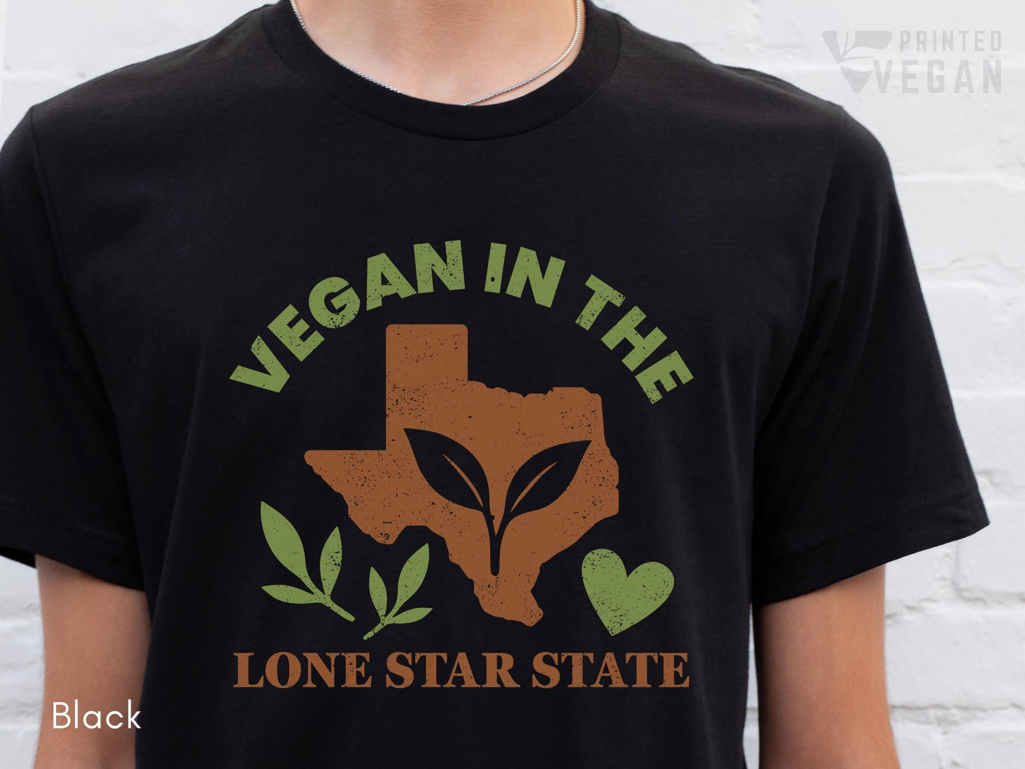 Texas Shirt Lone Star Shirt Vegan In Texas, Plant Lover Gift for Gardener, Texas Gardening Shirt