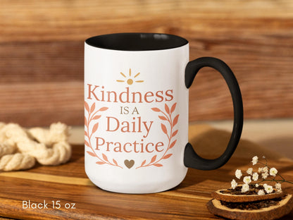 Be Kind Mug Be The Good Positive Coffee Mug, Motivational Teacher Gift Positive Affirmation Gift, Choose Kindness Cup for Positive People