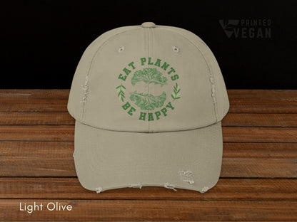 Kale Vintage Vegan Hat Plant Lover Gift, Gardening Hat Plant Based Apparel, Funny Kale Hat Eco Friendly Streetwear