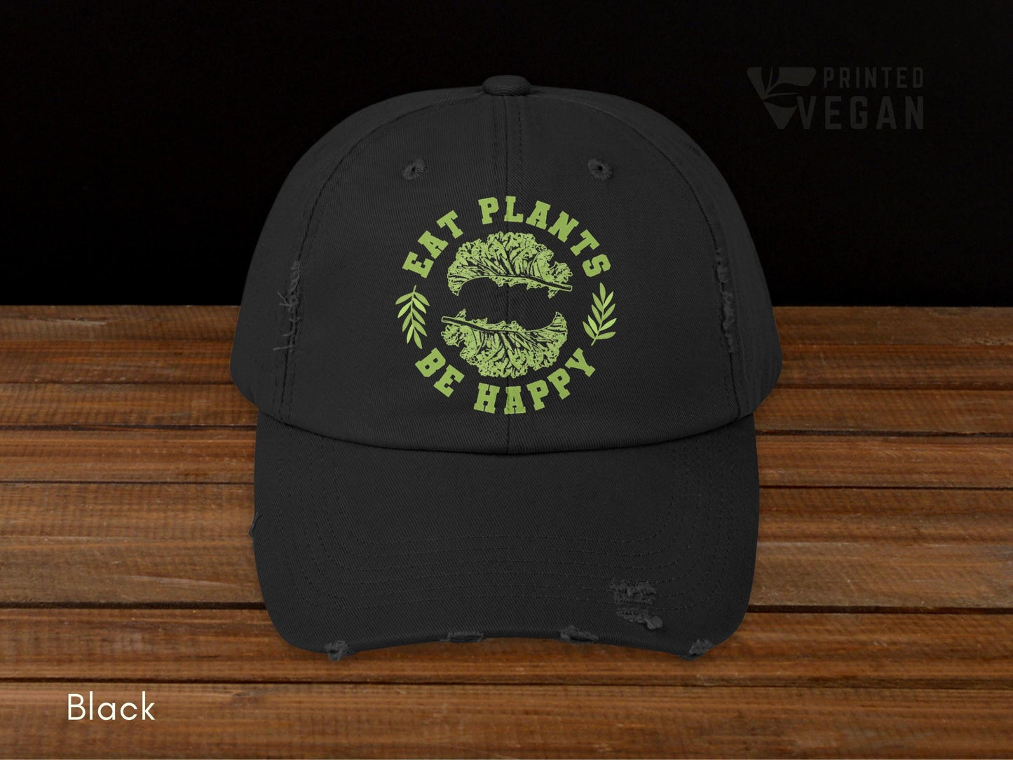 Kale Vintage Vegan Hat Plant Lover Gift, Gardening Hat Plant Based Apparel, Funny Kale Hat Eco Friendly Streetwear