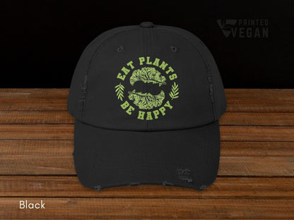 Kale Vintage Vegan Hat Plant Lover Gift, Gardening Hat Plant Based Apparel, Funny Kale Hat Eco Friendly Streetwear