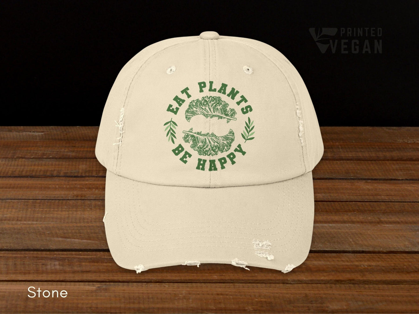 Kale Vintage Vegan Hat Plant Lover Gift, Gardening Hat Plant Based Apparel, Funny Kale Hat Eco Friendly Streetwear