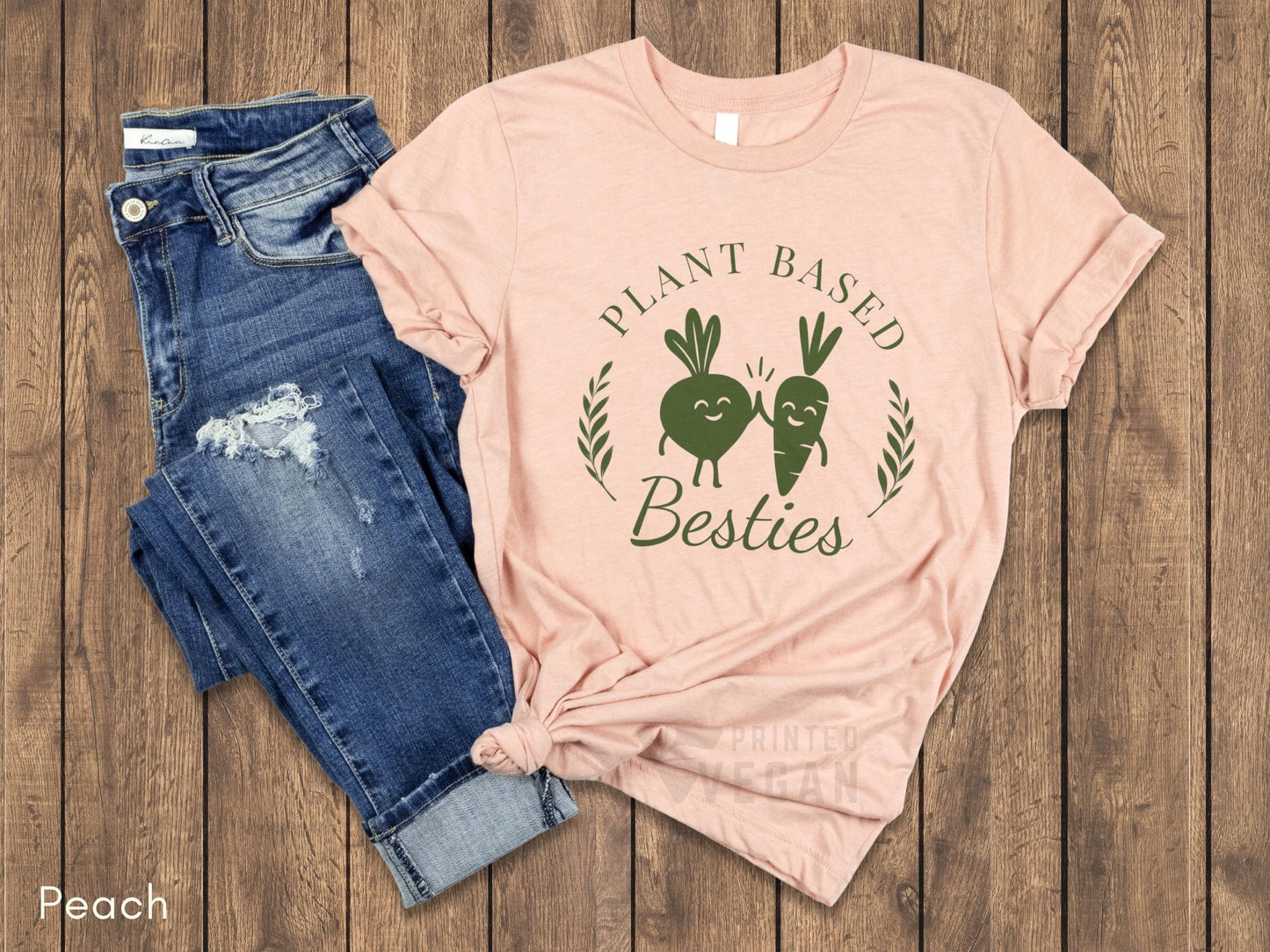 Unisex Matching Vegan Shirt Vegan Gift for Plant Lover, Vegan Friend Tee, Plant Based Apparel, Funny Gardening T-Shirt for Friends
