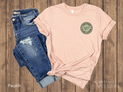 Certified Plant Lover Gift Vegan Club Gift Vegetarian Club Gift, Plants Shirt for Gardening