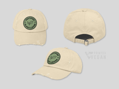 Certified Plant Lover Gift Vegan Club Gift Vegetarian Club Gift, Plants Hat for Gardening