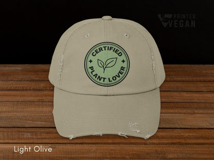 Certified Plant Lover Gift Vegan Club Gift Vegetarian Club Gift, Plants Hat for Gardening