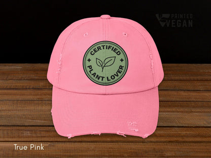 Certified Plant Lover Gift Vegan Club Gift Vegetarian Club Gift, Plants Hat for Gardening