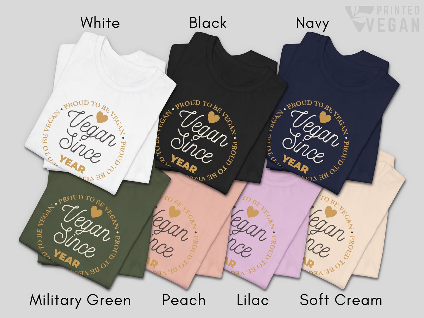Custom Vegan Gift Custom Vegan Shirt Custom Year Gift for Vegan Mom Gift for Vegan Grandma, Plant Lover Gift for Gardening Moms