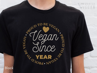 Custom Vegan Gift Custom Vegan Shirt Custom Year Gift for Vegan Mom Gift for Vegan Grandma, Plant Lover Gift for Gardening Moms