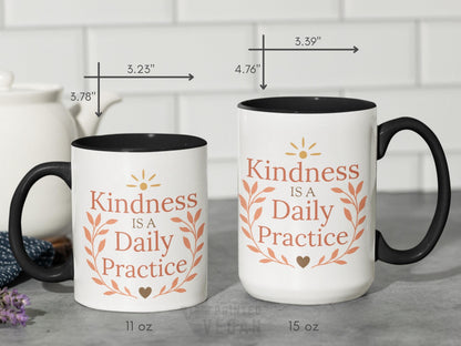 Be Kind Mug Be The Good Positive Coffee Mug, Motivational Teacher Gift Positive Affirmation Gift, Choose Kindness Cup for Positive People