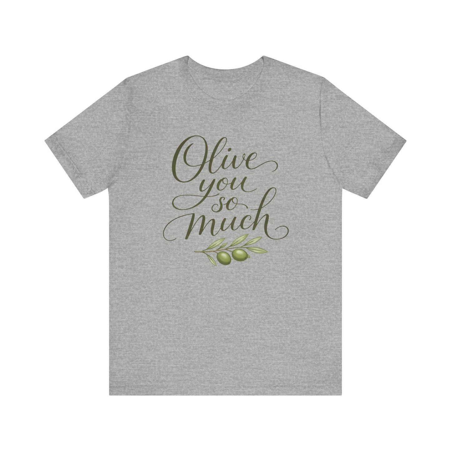Olive You So Much Shirt Vegan Love Tee Plant Based Valentine Gift