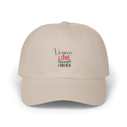 Vegan Love Forever Cap | Embroidered Floral Dad Hat