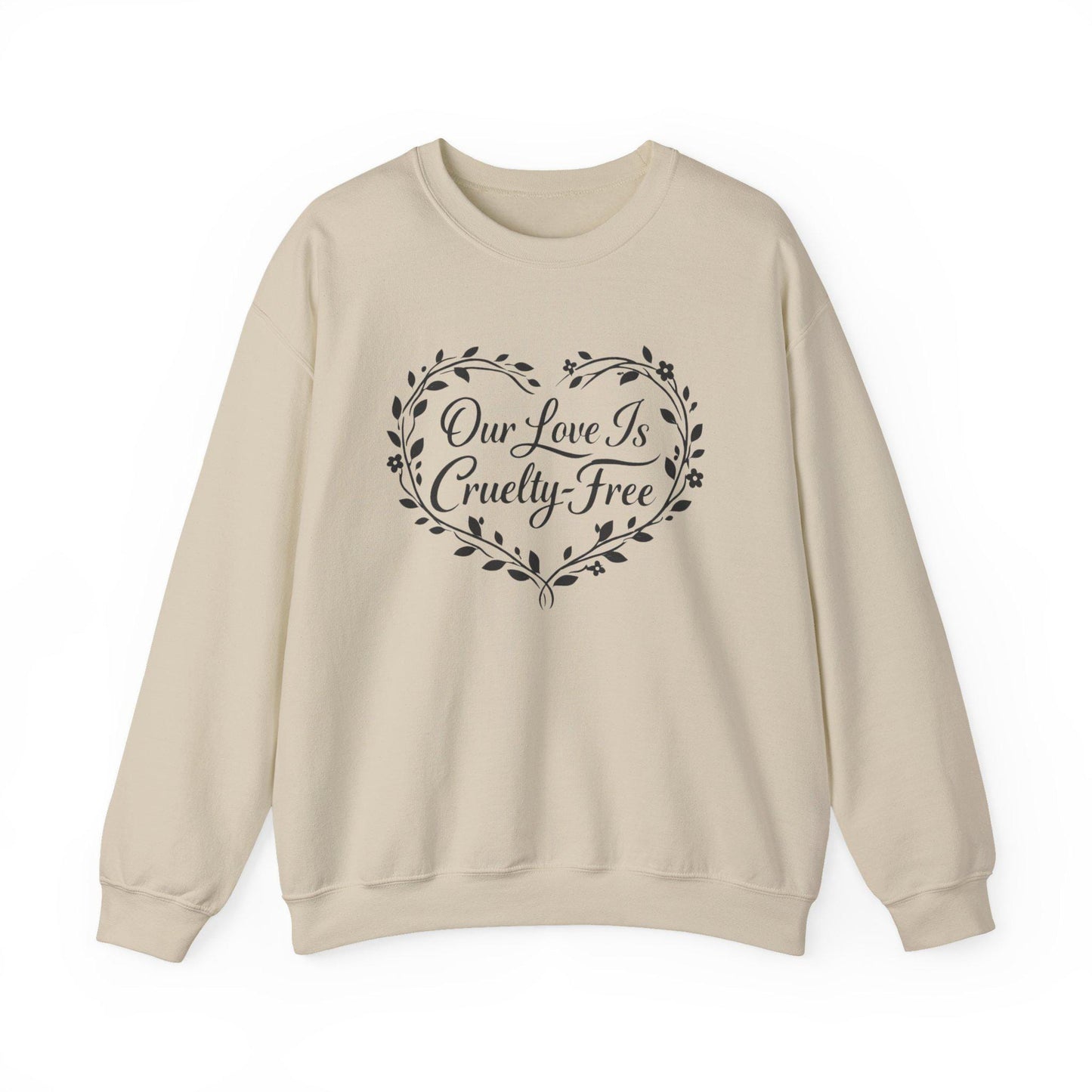 Cruelty Free Love Sweatshirt Vegan Couple Crewneck