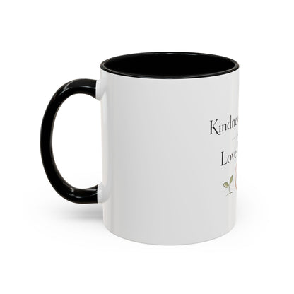 Kindness to Animals Is Our Love Language Mug Vegan Gift Compassion Quote Coffee Cup