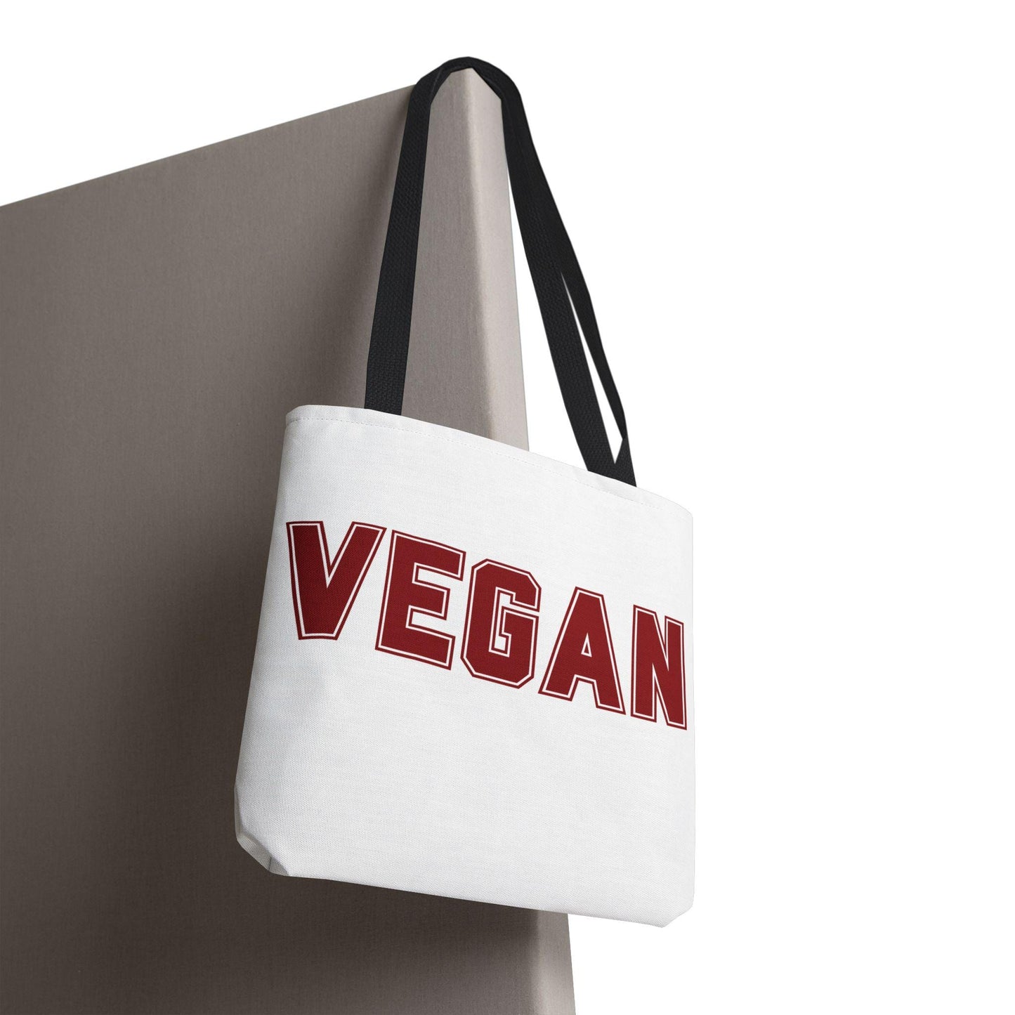 VEGAN College Style Tote Bag | Varsity Lettering Reusable Bag