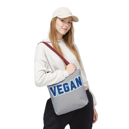 VEGAN College Style Tote Bag | Varsity Lettering Reusable Bag