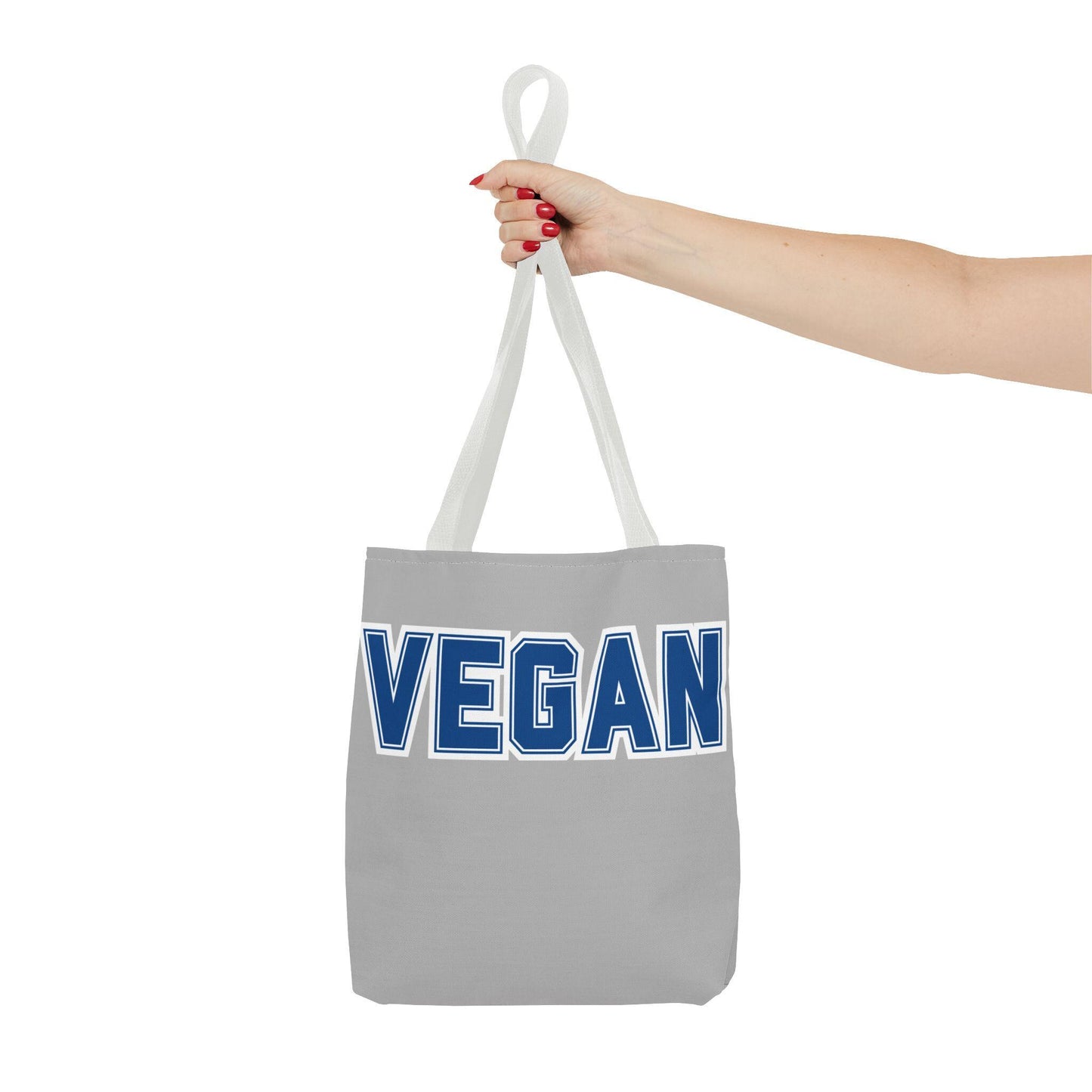 VEGAN College Style Tote Bag | Varsity Lettering Reusable Bag