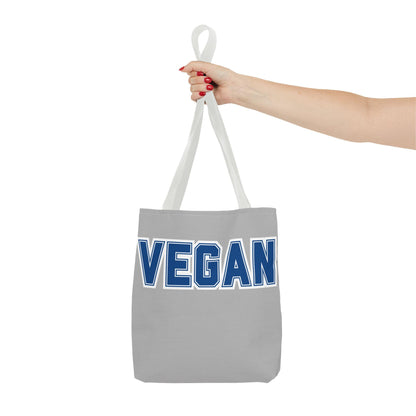 VEGAN College Style Tote Bag | Varsity Lettering Reusable Bag