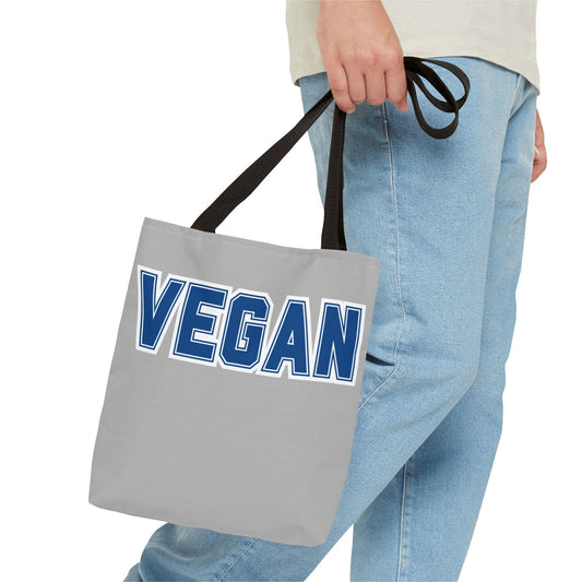 VEGAN College Style Tote Bag | Varsity Lettering Reusable Bag