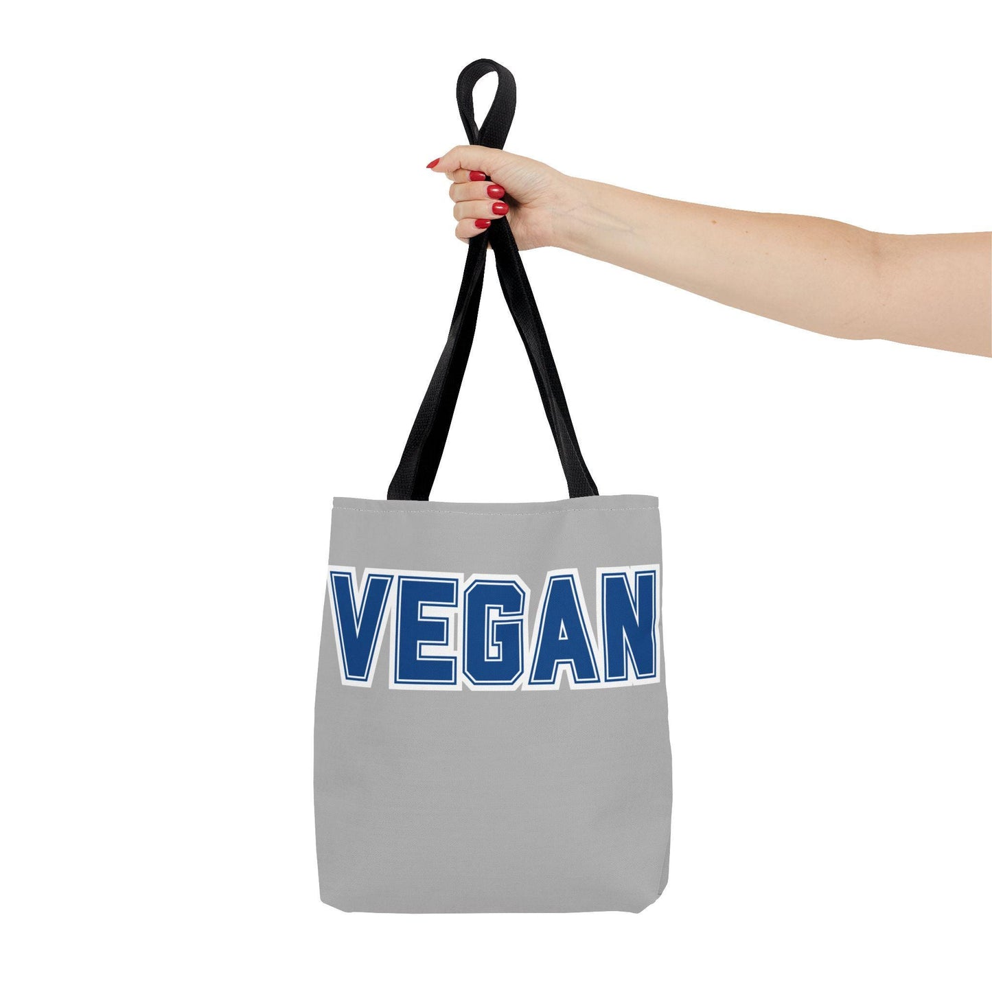 VEGAN College Style Tote Bag | Varsity Lettering Reusable Bag