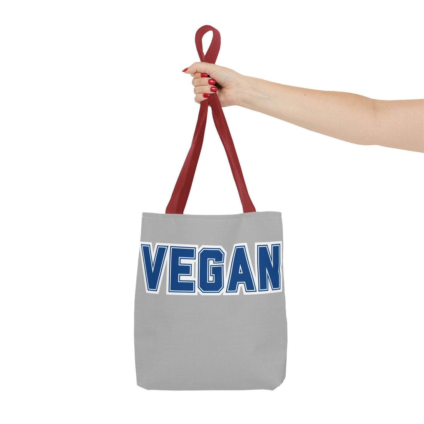VEGAN College Style Tote Bag | Varsity Lettering Reusable Bag