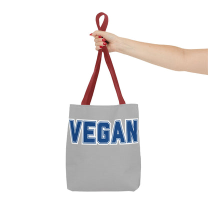 VEGAN College Style Tote Bag | Varsity Lettering Reusable Bag