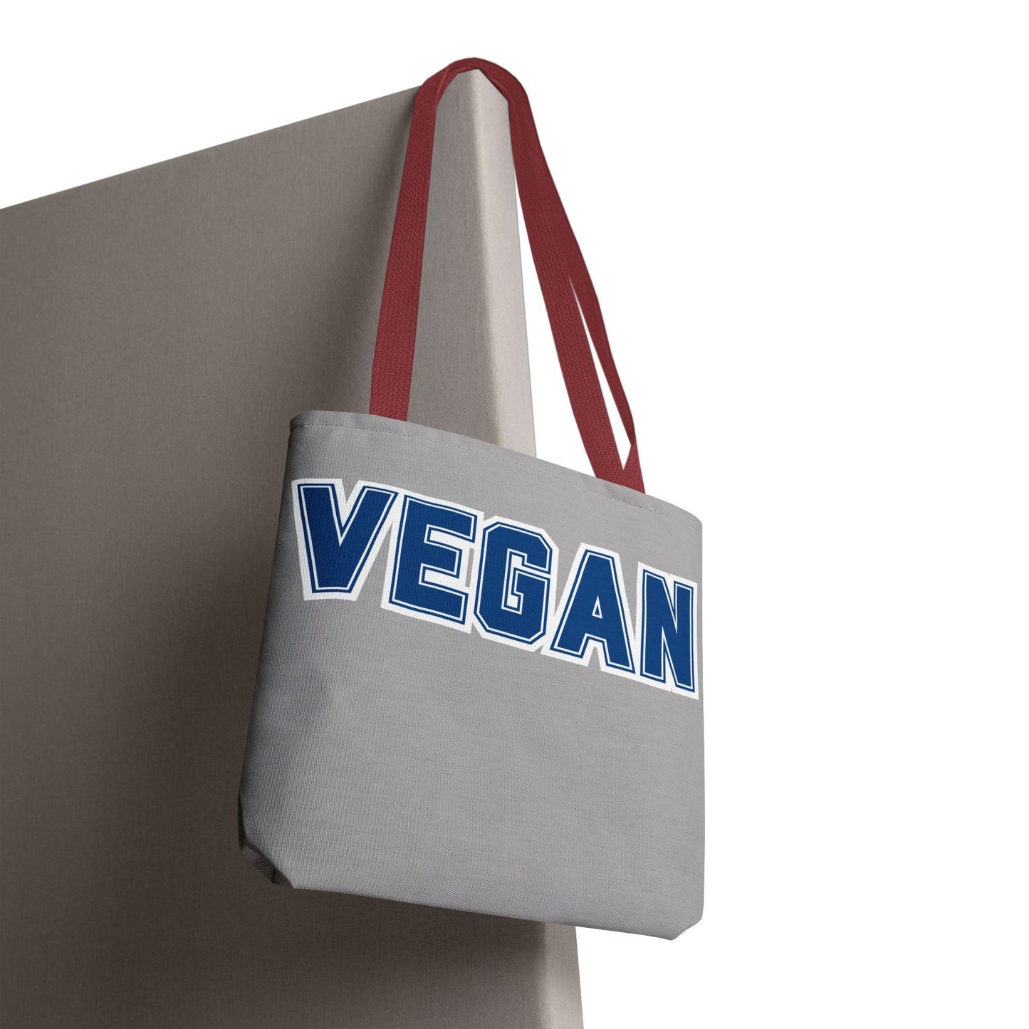 VEGAN College Style Tote Bag | Varsity Lettering Reusable Bag