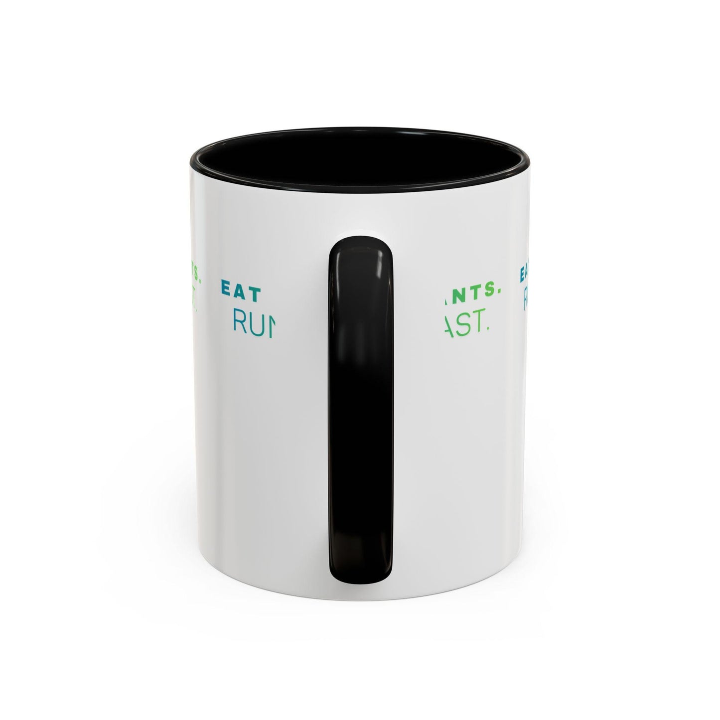 Eat Plants Run Fast Mug, Vegan Runner Coffee Cup, Plant-Based Athlete Gift