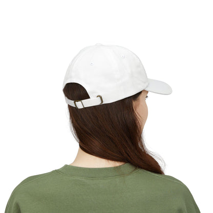 Minimalist Embroidered Cotton Cap, Vegan Lifestyle Logo Hat