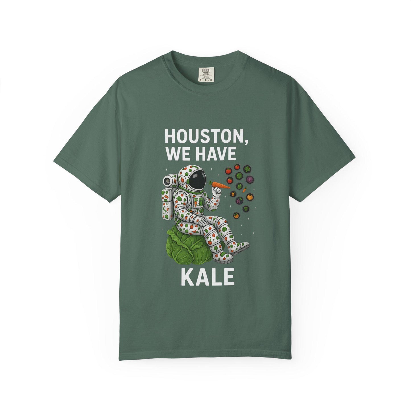Astronaut Kale Shirt, Funny Vegan Space Tee, Humorous Plant Based Astronaut T-Shirt