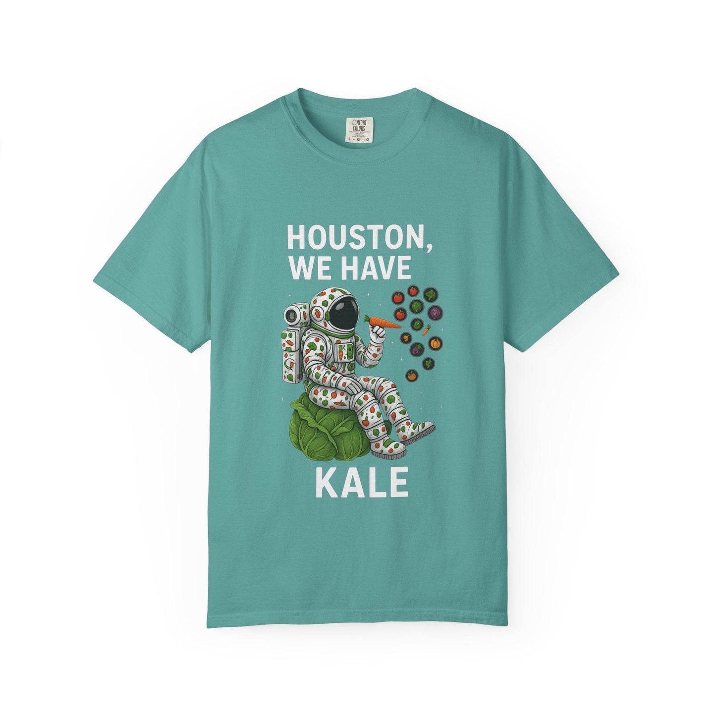 Astronaut Kale Shirt, Funny Vegan Space Tee, Humorous Plant Based Astronaut T-Shirt