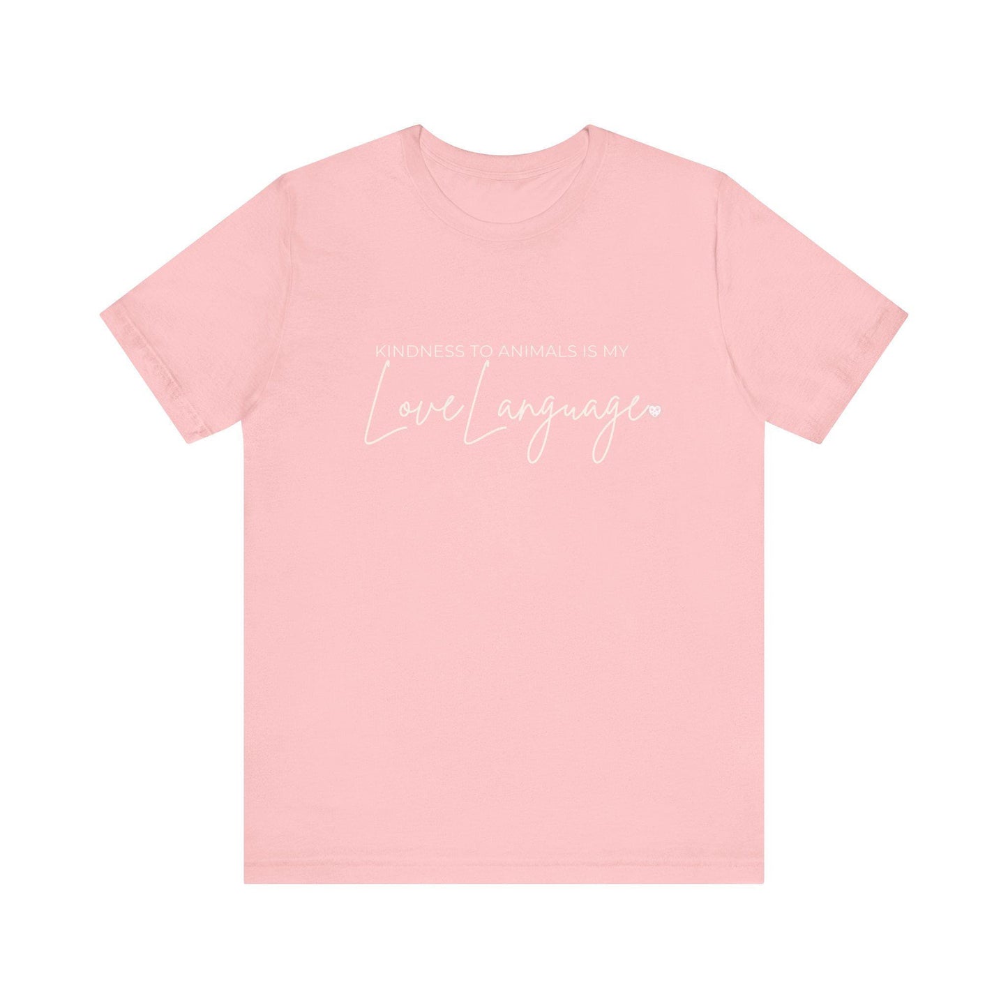Kindness to Animals Love Language Shirt, Heart Paw Animal Lover Tee