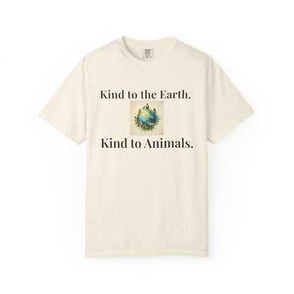 Earth and Animals Illustration T-Shirt | Vegan Themed Graphic Tee
