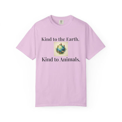 Earth and Animals Illustration T-Shirt | Vegan Themed Graphic Tee