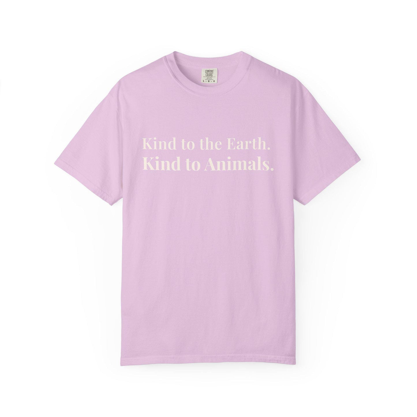 Kind Earth Animals T-Shirt | Environmental Vegan Message Tee