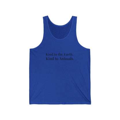 Kind to Earth Animals Tank Top | Vegan Message Eco Tee