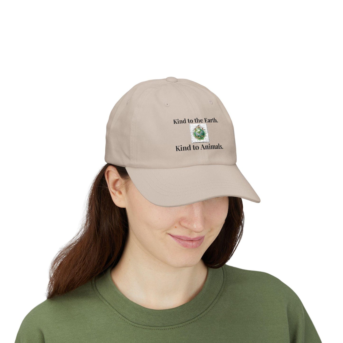 Embroidered Dad Cap | Kind to Earth, Animals, Nature Awareness Hat