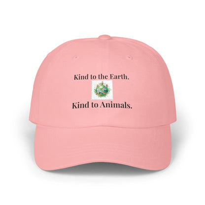 Embroidered Dad Cap | Kind to Earth, Animals, Nature Awareness Hat