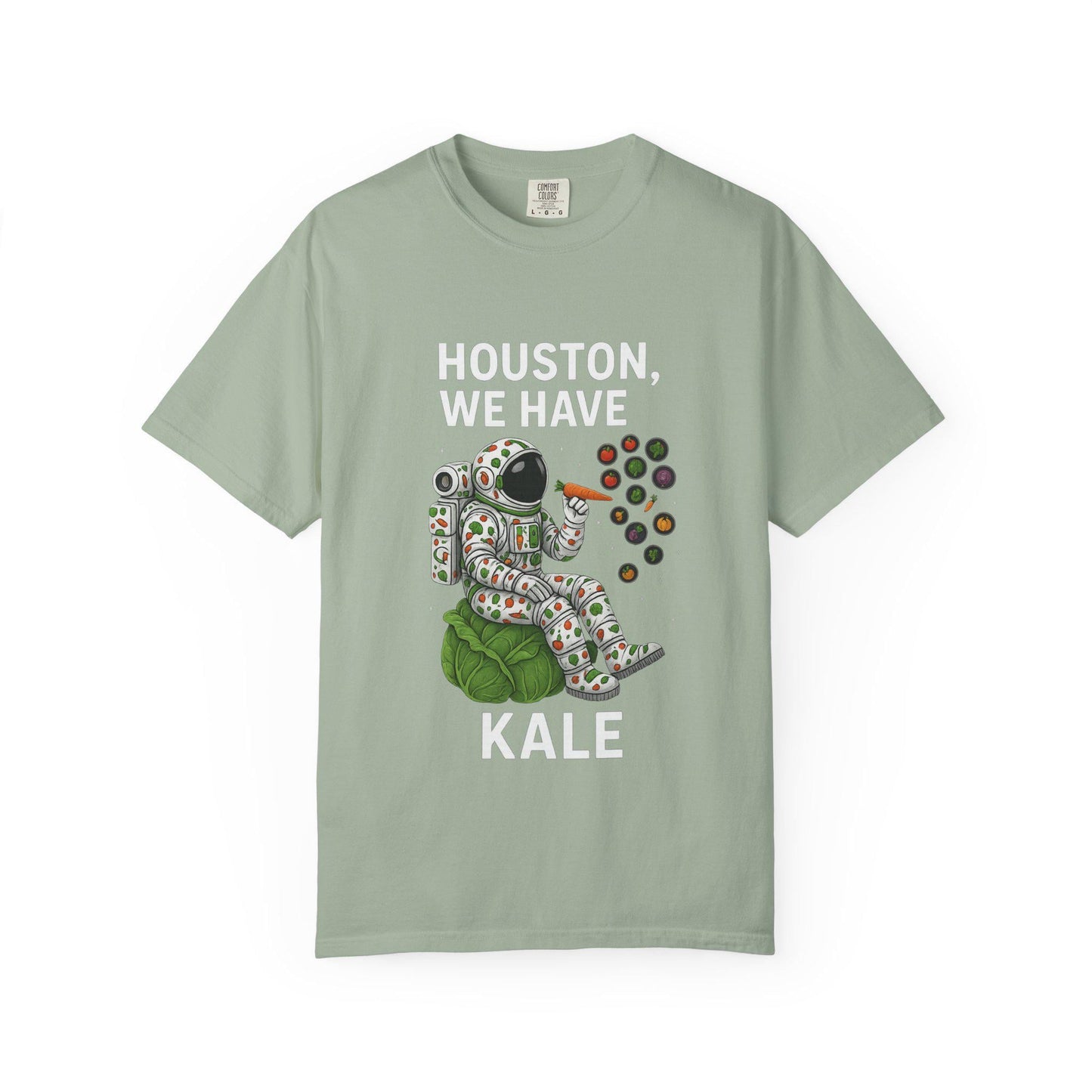 Astronaut Kale Shirt, Funny Vegan Space Tee, Humorous Plant Based Astronaut T-Shirt