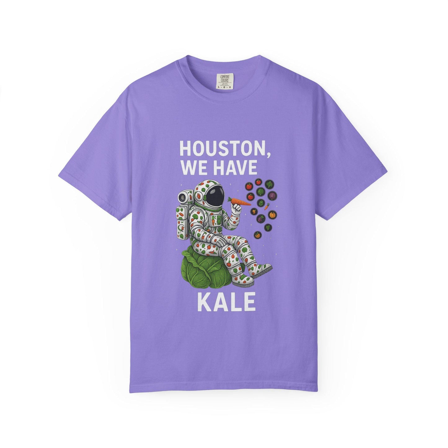 Astronaut Kale Shirt, Funny Vegan Space Tee, Humorous Plant Based Astronaut T-Shirt