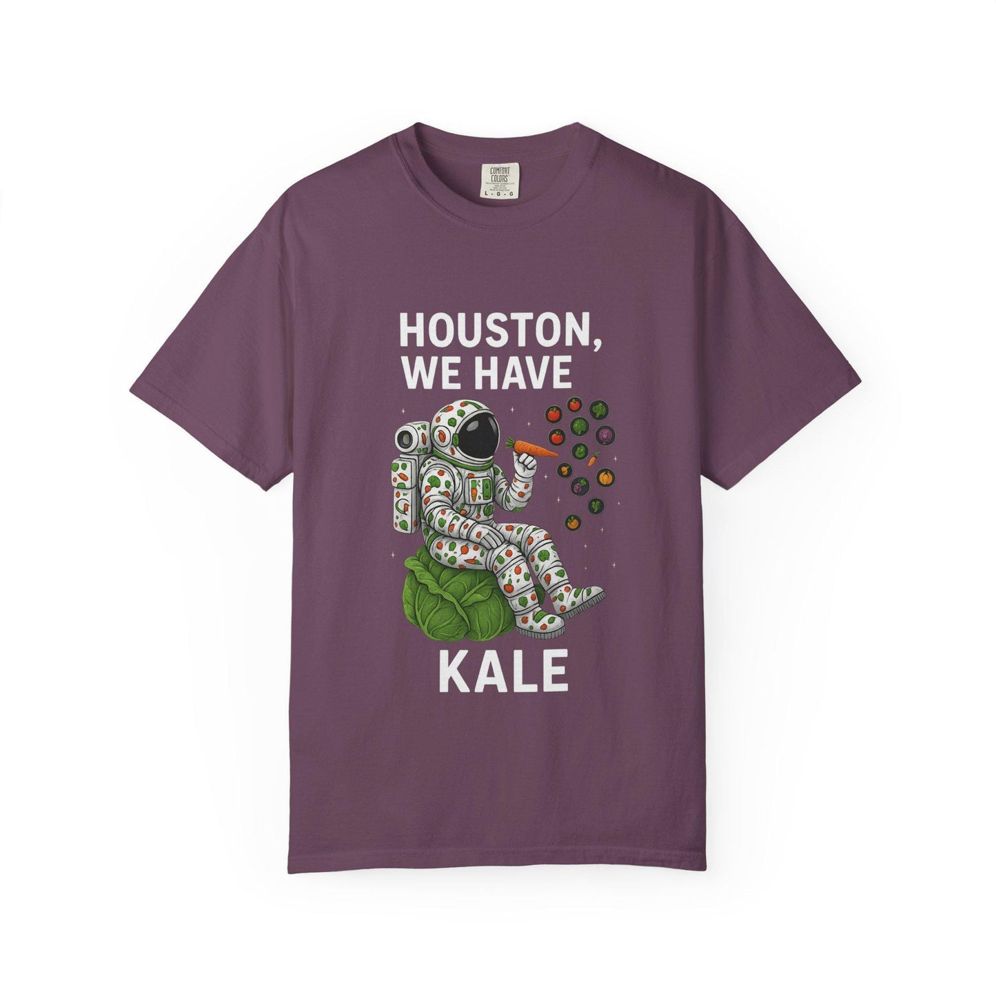 Astronaut Kale Shirt, Funny Vegan Space Tee, Humorous Plant Based Astronaut T-Shirt