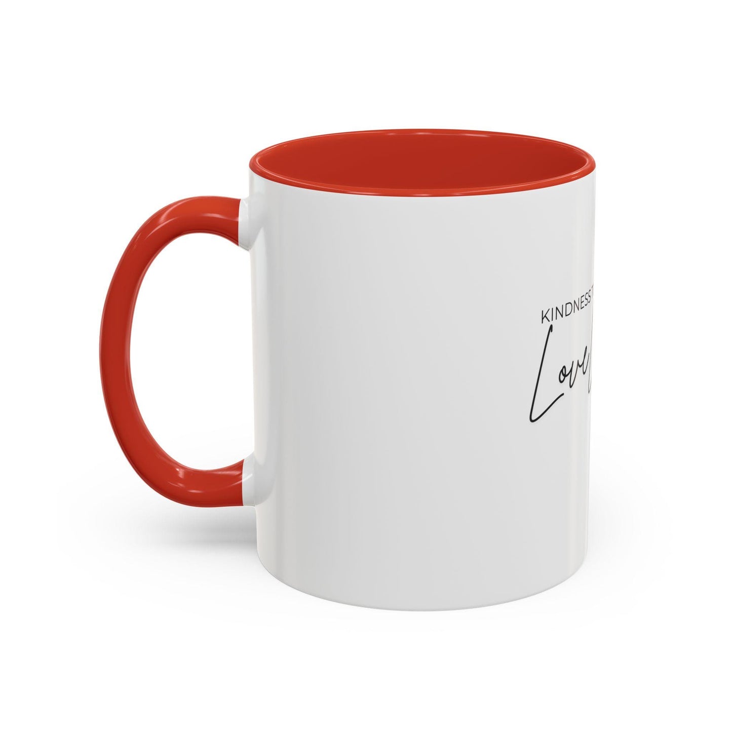 Kindness to Animals is My Love Language Mug | Accent Coffee Mug